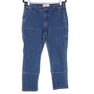 carhartt DOUBLE FRONT Rugged Flex Women’s Straight Leg Fit Jeans‎ Size 12 Short